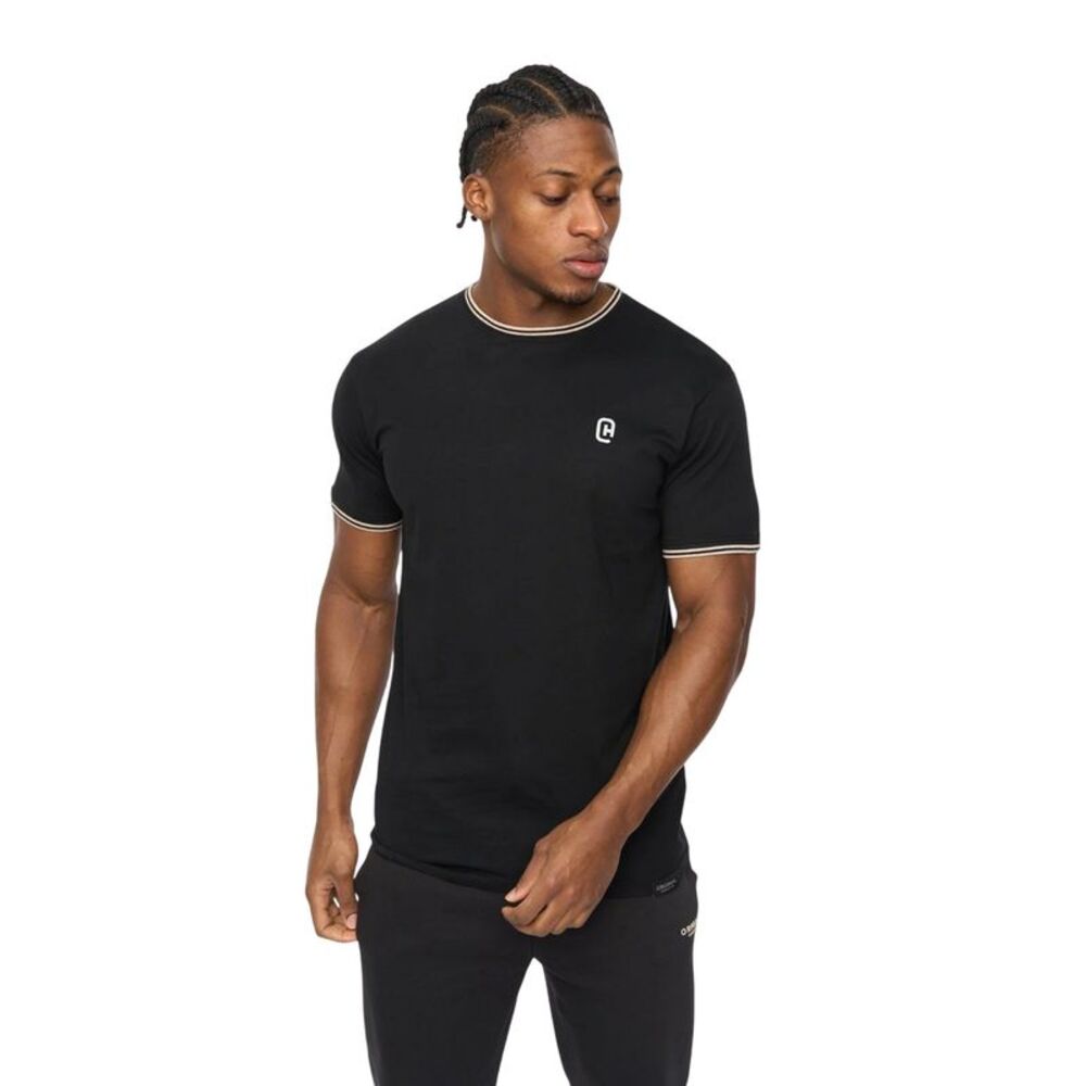 Crosshatch Mens Preece T-Shirt / Black
